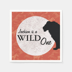 Jungle African Lion Wild One  Napkins