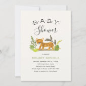 Jungle Animal Baby Shower Invitation (Front)