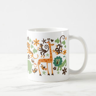 jungle animal coffee mug