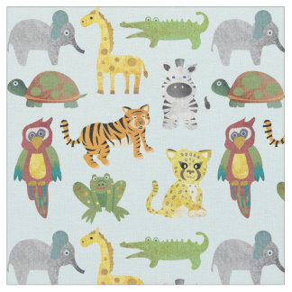 Jungle Animal Nursery Fabric