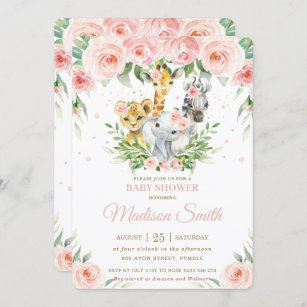 Download Safari Baby Shower Invitations Zazzle