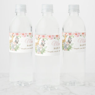 Safari Water Bottle Labels | Zazzle