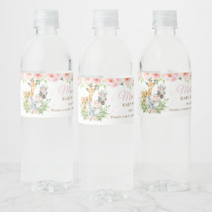 Safari Water Bottle Labels | Zazzle