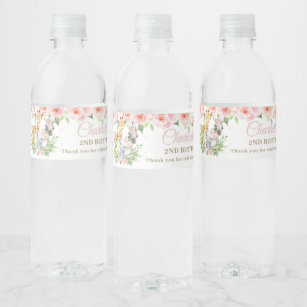 Safari Water Bottle Labels | Zazzle