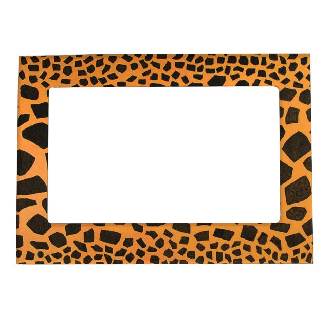 Jungle Animal Tiger Print Big Cat Magnetic Photo Frame (Front)