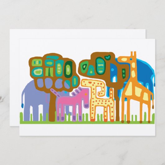 Jungle animals (Front/Back)