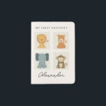 Jungle Animals Baby First Passport Kids Name Holder<br><div class="desc">Jungle Animals Baby's First Passport Custom Kids Name Passport Holder</div>