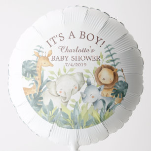 Jungle Animals Baby Shower Balloon