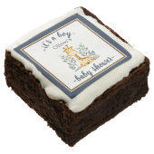 Jungle Animals Baby Shower Favor  Brownie (Angled)