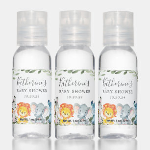Jungle Animals Baby Shower Hand Sanitizer