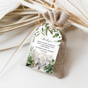 Jungle Animals Baby Shower Thank You Gift Tags