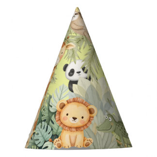 Jungle Animals Birthday Party Hat