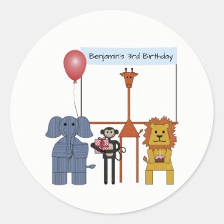 birthday party sticker