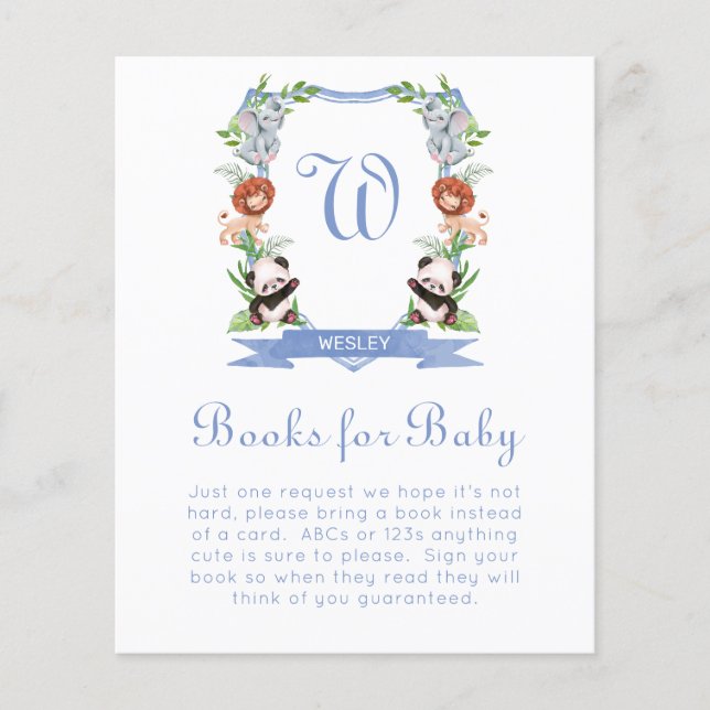 Jungle Animals Crest Books For Baby (Front)