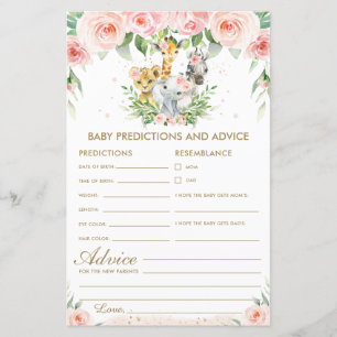 Jungle Animals Floral Baby Predictions and Advice