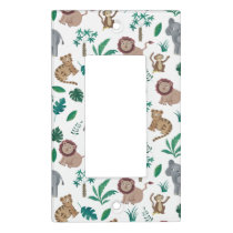 Jungle animals light switch cover