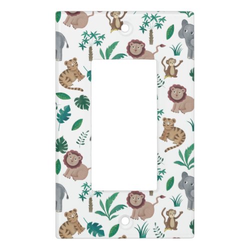 Jungle animals light switch cover