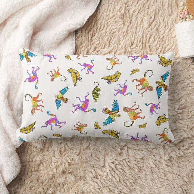 Jungle Animals Lumbar Pillow (Blanket)