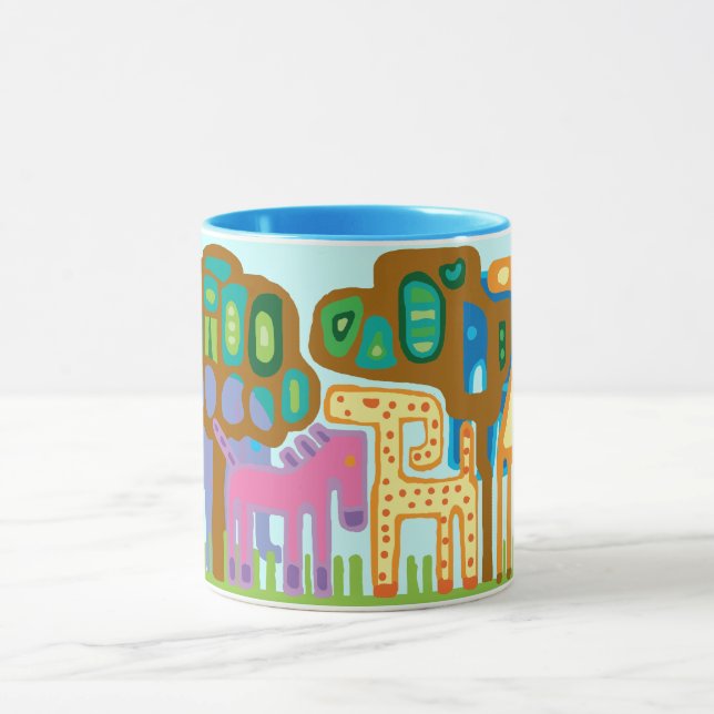 jungle animals mug (Center)