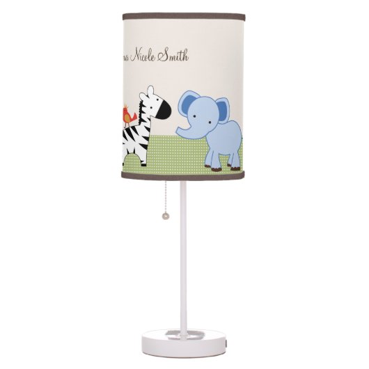 Jungle Animals Nursery Lamp (Right)
