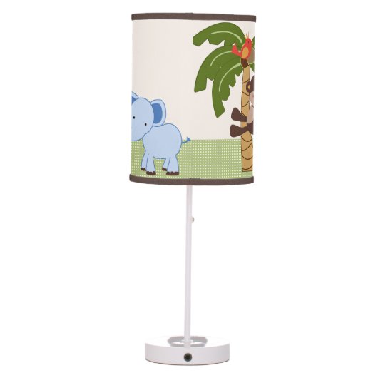 Jungle Animals Nursery Lamp (Back)