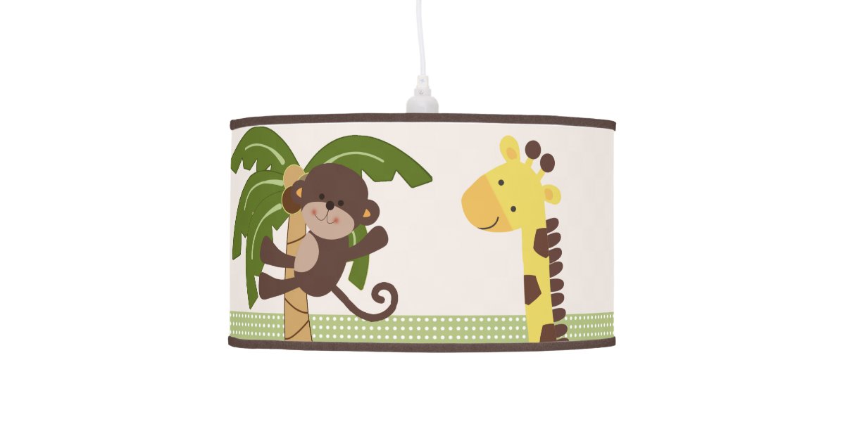 Jungle Animals Pals Nursery Lamp Zazzle