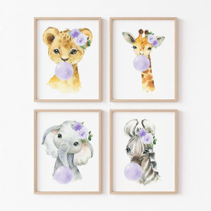 purple elephant nursery