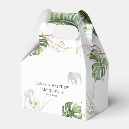 Jungle Animals Safari Baby Shower Favor Boxes