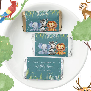 Jungle Animals Safari Baby Shower Hershey's Miniatures