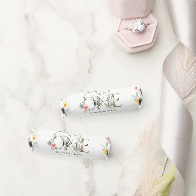 Jungle Animals, Safari, Flowers, Baby Shower Breath Savers® Mints (Wedding)