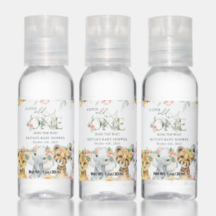 Jungle Animals, Safari, Flowers, Baby Shower Hand Sanitizer