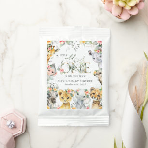 Jungle Animals, Safari, Flowers, Baby Shower Hot Chocolate Drink Mix