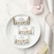 Jungle Animals, Safari, Flowers, First Birthday Hershey's Miniatures