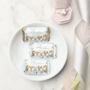 Jungle Animals, Safari, Wild One, Baby Shower Hershey's Miniatures