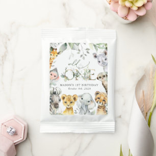 Jungle Animals, Safari, Wild One, First Birthday Hot Chocolate Drink Mix