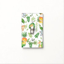 Jungle Animals Tropical Safari Kids Bedroom Décor Light Switch Cover