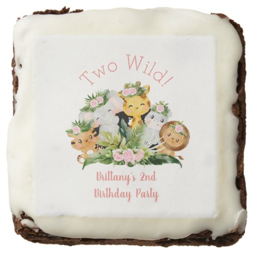 Jungle Animals Two Wild 2nd Birthday Party   Brownie