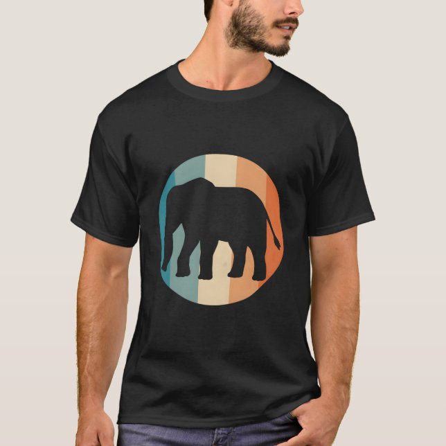 Jungle Animals Wildlife Elephants T-Shirt (Front)