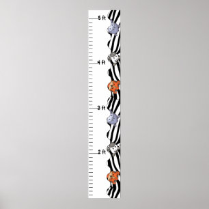 Jungle Animals Zoo Grow Chart