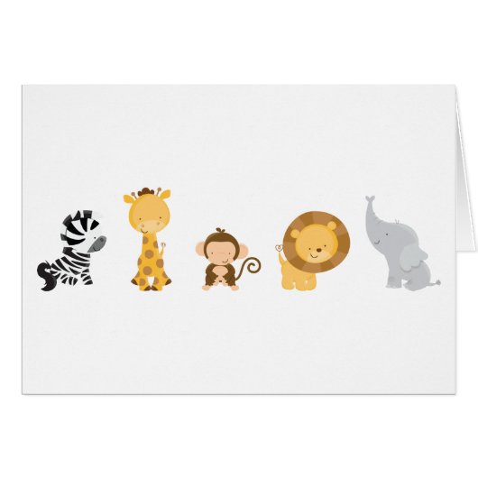 Jungle Babies Cards (Front Horizontal)