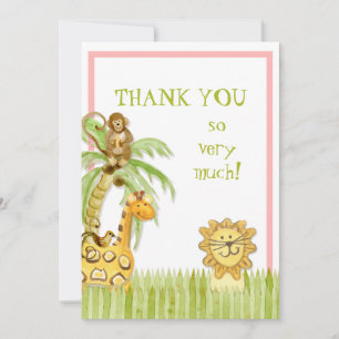 Jungle Babies, Girl Thank You Notes