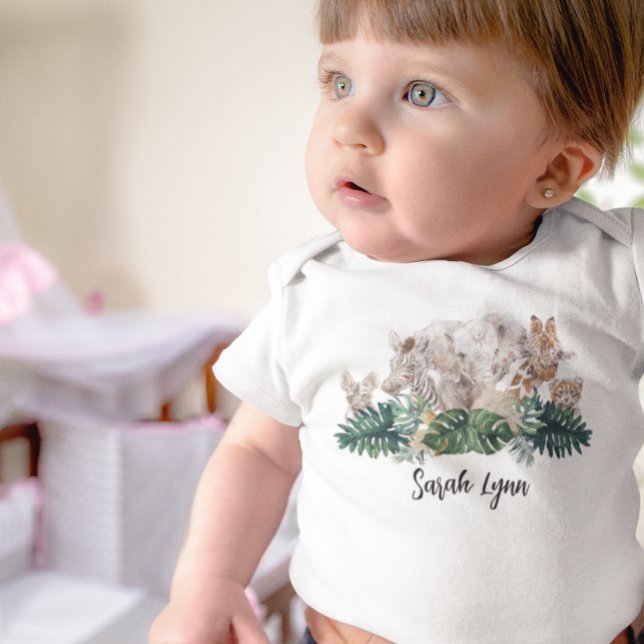 Jungle Babies Safari African Baby Animals Baby Bodysuit (Creator Uploaded)