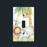 Jungle Baby Animals Safari Nursery Light Switch Cover<br><div class="desc">Jungle Baby Animals Safari Nursery</div>