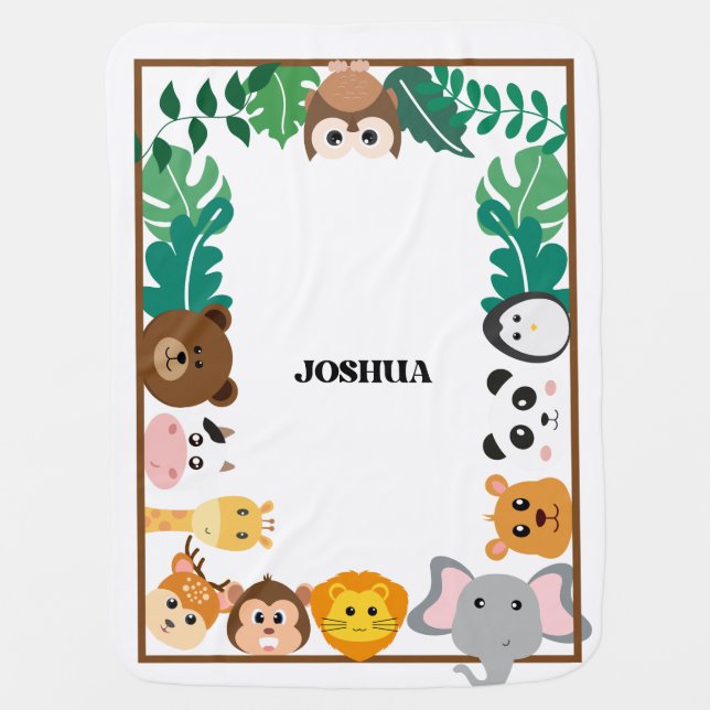 Jungle Baby Blanket (Front)