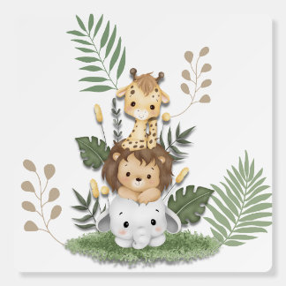 Jungle Baby Decor Foam Board