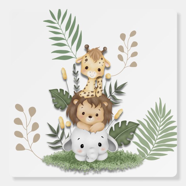 Jungle Baby Decor Foam Board (Front)