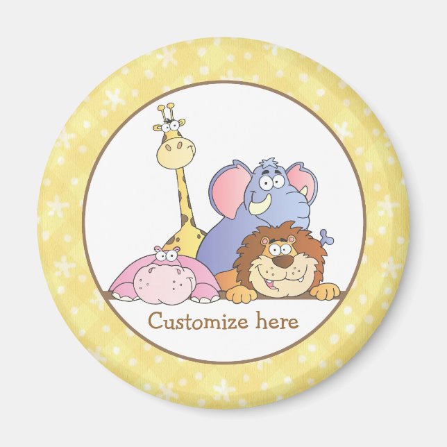 Jungle Baby Design Magnet (Front)