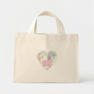 Jungle Baby Heart 13- Customized Mini Tote Bag