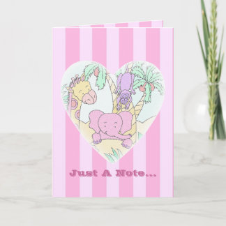 Jungle Baby Heart-Thank You Thank You Card
