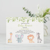 Jungle Baby Shower Invitation (Standing Front)